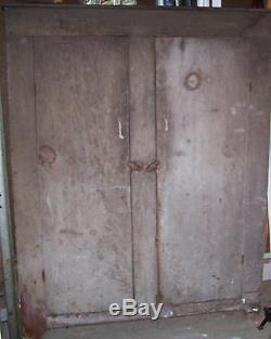 PRIMITIVE CANNING CUPBOARD or CABINET from an OHIO CELLAR