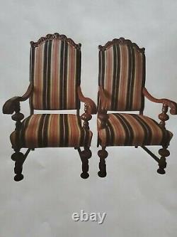 Pair Of Antique Throne Chairs From The Granada Theater-Detroit Michigan