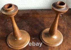 Pair of White House Candlesticks- Made from White House Original Wood from1815