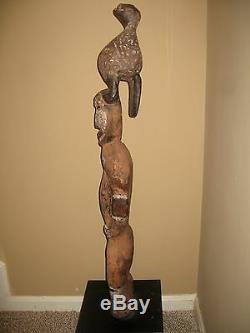 Papua New Guinea, Vintage wood, Woman & Bird', from the late1950's, Estate Sale