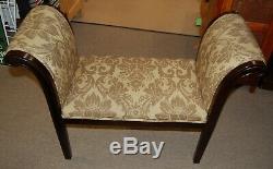 Parlor Settee Chaise Lounge from Estate Upholstered Wood Adjustable Feet