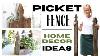 Picket Fence Projects Old Wood Home Decor Diy Home Decor Picket Fence Home Decor
