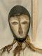 Pigmented Mask From The Congo With Twine Authentic Carved African Wood Art