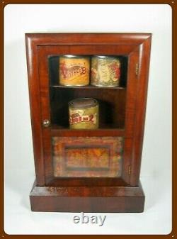 Pre-1950s VTG Wood with Glass Door Shelf/Wall Cabinet from Doc's Office Vienna