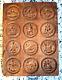 Rare Antique German Wooden Springerle Butter Cookie Mold 12 Print Folk Art Press