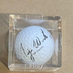 RARE Early Tiger Woods Signed Golf Ball Program/Letter From US Amateur G. Champ