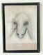 Rare Menashe Kadishman Original Work Sheep From 1975 Oil Pastel On Wood