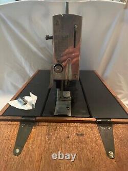 RARE Vintage TAILOR BIRD Sewing Machine and wood Case