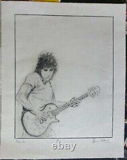 RONNIE WOOD Ronnie HAND SIGNED from ROLLING STONES Suite I Edition Etching