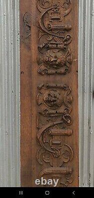Rare Antique Gothic French Carved Wood Gargoyle Architectural Salvage From Ny