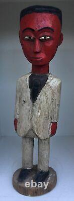 Rare Antique Statues Colon Tribal Carved Figurine From Ivory Coast