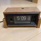 Rare Seiko Wood Design Flip Alarm Clock Vintage Used From Japan