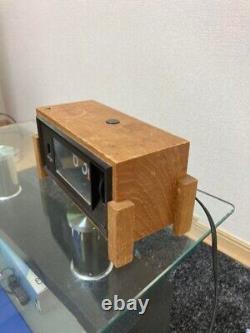Rare SEIKO Wood Design Flip Alarm Clock Vintage Used From Japan