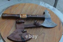 Rare damascus handforged hunting axe New From The Eagle Collection Z2679