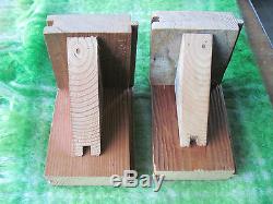 Ray Bradbury Bookends Made From Wood From His 1937 La Home Estate Certificate