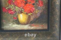 Robert Cox beautiful vintage flower still life painting from prominent estate