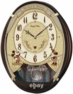 SEIKO CLOCK Disney Wall Clock Mickey & Minnie FW579B from Japan