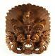 = Superb Antique Indonesian Carving Of Barong Ket Head Mystical Lion From Bali