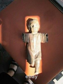 Santos Figure Probably 19th C from Great Collection Great Patina Well Cared For
