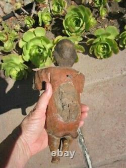 Santos Figure Probably 19th C from Great Collection Great Patina Well Cared For