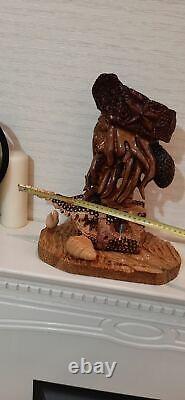 Sculpture Davy Jones from handcrafted wood