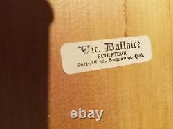 Sculpture on wood from Vic Dallaire, Port-Alfred, Saguenay! FREE SHIPPING