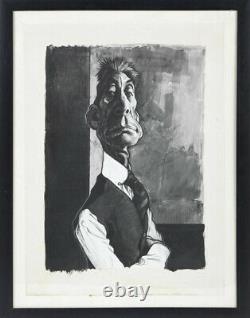 Sebastian KRUGER Original Charlie Watts Portrait from Ronnie Wood's Collection
