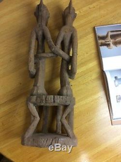 Senufo Couple Statue Custom Africa TRIBAL MUSEUM C. 20th from Collector