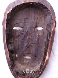 Senufo Mask, Vintage Authentic Hand Carved Mask From African Ivory Coast