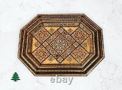 Serving Platter From Lebanon Lebanese Large Octagon Wooden Tray Set Handmade