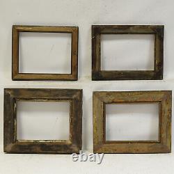 Set of 4 wooden decorative frames from 12.2 x 9 to 11.2 x 9 in inside