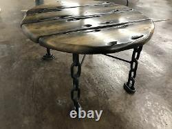 Shipwreck Furniture Wood Table Chain Recovered From Great Lakes Maritime Salvage