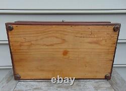 Solid Mahogany Primary Wood Box Made from Antique Elements 15.5 x 9 x 4.75