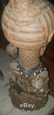 Songye, Nkisi, Fetish statue, African power figure, EXTRA LARGE from Congo
