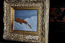 Spectacular Vintage Grizzly Bear painting from the 50s well known artist