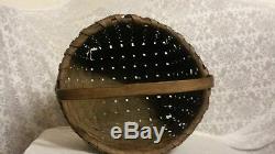 Splint Made Basket with Handle from New England 1800's