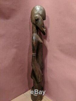 Standing Male Statue from Ivory Coast Authentic Hand Carved African Art