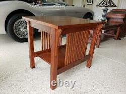 Stickley Mission Oak Arts & Crafts Lamp Table. We bought from Stickely furniture