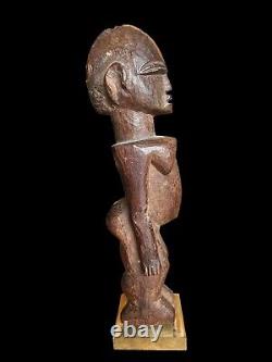 Strong Genuine Wooden Lobi Figure From Burkina Faso Africa Early 20th Cent