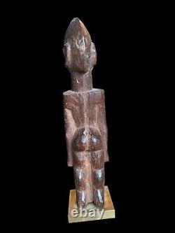 Strong Genuine Wooden Lobi Figure From Burkina Faso Africa Early 20th Cent