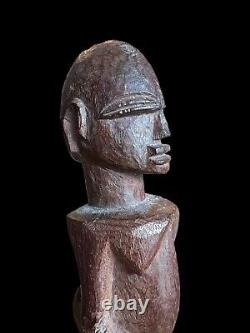 Strong Genuine Wooden Lobi Figure From Burkina Faso Africa Early 20th Cent