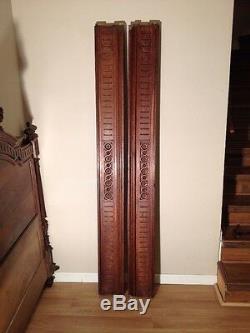 Stunning European Early Antique French Walnut Carved High Back Bed from France