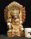 Super Rare Large Wood Carving Of Ravana From The Ramayana 19 Tall (48 Cm) Nice