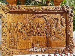 The Last Supper Wood Carving christian GIFT from natural material FREE ENGRAVING