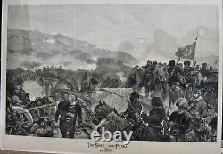 The Sortie From Plevna Dec. 1877 Illustrated London News Lg. Wood Engraving