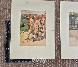 Thomas Forman & Sons Art Prints x 5 from original drawings by Lawson Wood Vintag