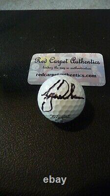 Tiger Woods Autograph/Signed Golf Ball COA from Red Carpet Authentic's #14347