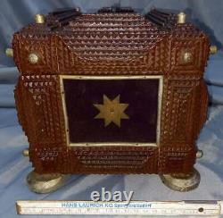 Tramp Art Box from Black Forest 1880 1900