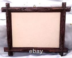 Tramp Art Frame from Black Forest 1880-1900