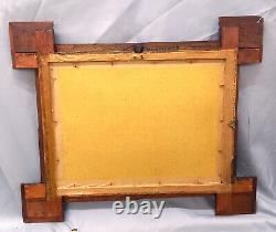 Tramp Art Frame with mirror from Black Forest 1880-1900